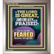 THE LORD IS GREAT AND GREATLY TO PRAISED FEAR THE LORD  Bible Verse Portrait Art  GWVICTOR11864  