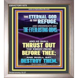THE EVERLASTING ARMS OF JEHOVAH  Printable Bible Verse to Portrait  GWVICTOR11875  "14x16"