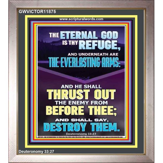 THE EVERLASTING ARMS OF JEHOVAH  Printable Bible Verse to Portrait  GWVICTOR11875  