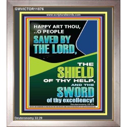 O PEOPLE SAVED BY THE LORD  Printable Bible Verse to Portrait  GWVICTOR11876  "14x16"