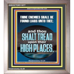 THINE ENEMIES SHALL BE FOUND LIARS UNTO THEE  Printable Bible Verses to Portrait  GWVICTOR11877  "14x16"