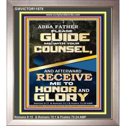 ABBA FATHER PLEASE GUIDE US WITH YOUR COUNSEL  Scripture Wall Art  GWVICTOR11878  