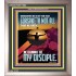 YOU ARE MY DISCIPLE WHEN YOU FORSAKETH ALL BECAUSE OF ME  Large Scriptural Wall Art  GWVICTOR11880  "14x16"