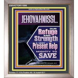 JEHOVAH NISSI A VERY PRESENT HELP  Eternal Power Picture  GWVICTOR11886  "14x16"