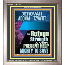 JEHOVAH ADONAI-TZVA'OT LORD OF HOSTS AND EVER PRESENT HELP  Church Picture  GWVICTOR11887  "14x16"