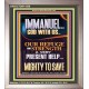 IMMANUEL GOD WITH US OUR REFUGE AND STRENGTH MIGHTY TO SAVE  Sanctuary Wall Picture  GWVICTOR11889  