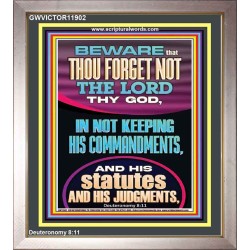 FORGET NOT THE LORD THY GOD KEEP HIS COMMANDMENTS AND STATUTES  Ultimate Power Portrait  GWVICTOR11902  "14x16"