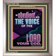 BE OBEDIENT UNTO THE VOICE OF THE LORD OUR GOD  Righteous Living Christian Portrait  GWVICTOR11903  