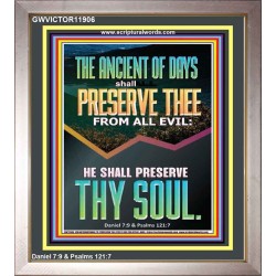 THE ANCIENT OF DAYS SHALL PRESERVE THEE FROM ALL EVIL  Children Room Wall Portrait  GWVICTOR11906  "14x16"