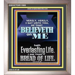 I AM THAT BREAD OF LIFE  Unique Power Bible Portrait  GWVICTOR11955  "14x16"