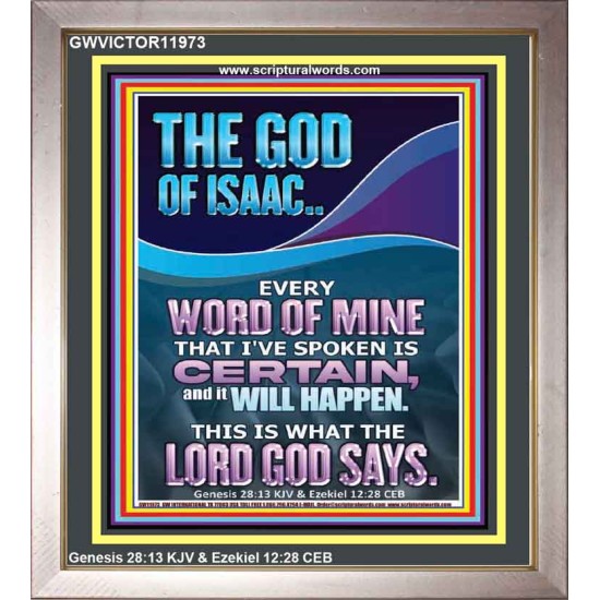 EVERY WORD OF MINE IS CERTAIN SAITH THE LORD  Scriptural Wall Art  GWVICTOR11973  