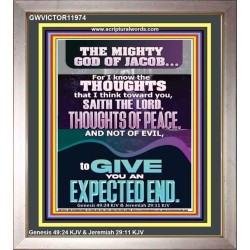 THOUGHTS OF PEACE AND NOT OF EVIL  Scriptural Décor  GWVICTOR11974  "14x16"