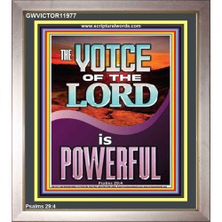 THE VOICE OF THE LORD IS POWERFUL  Scriptures Décor Wall Art  GWVICTOR11977  "14x16"