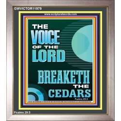 THE VOICE OF THE LORD BREAKETH THE CEDARS  Scriptural Décor Portrait  GWVICTOR11979  
