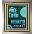 THE VOICE OF THE LORD BREAKETH THE CEDARS  Scriptural Décor Portrait  GWVICTOR11979  "14x16"