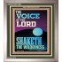 THE VOICE OF THE LORD SHAKETH THE WILDERNESS  Christian Portrait Art  GWVICTOR11981  "14x16"