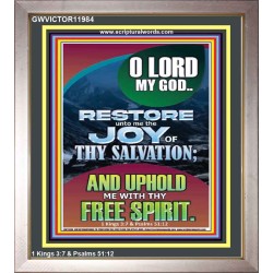 THE JOY OF SALVATION  Bible Verse Portrait  GWVICTOR11984  "14x16"