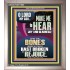 MAKE ME TO HEAR JOY AND GLADNESS  Scripture Portrait Signs  GWVICTOR11988  "14x16"