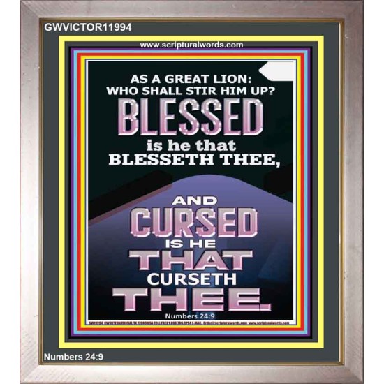 BLESSED IS HE THAT BLESSETH THEE  Encouraging Bible Verse Portrait  GWVICTOR11994  