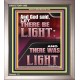AND GOD SAID LET THERE BE LIGHT  Christian Quotes Portrait  GWVICTOR11995  