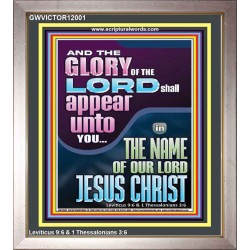 THE GLORY OF THE LORD SHALL APPEAR UNTO YOU  Contemporary Christian Wall Art  GWVICTOR12001  "14x16"