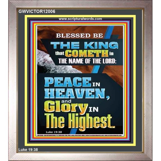 PEACE IN HEAVEN AND GLORY IN THE HIGHEST  Contemporary Christian Wall Art  GWVICTOR12006  