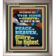 PEACE IN HEAVEN AND GLORY IN THE HIGHEST  Contemporary Christian Wall Art  GWVICTOR12006  