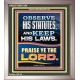 OBSERVE HIS STATUTES AND KEEP ALL HIS LAWS  Christian Wall Art Wall Art  GWVICTOR12188  