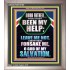 THOU HAST BEEN MY HELP O GOD OF MY SALVATION  Christian Wall Décor Portrait  GWVICTOR12190  "14x16"
