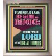 FEAR NOT O LAND THE LORD WILL DO GREAT THINGS  Christian Paintings Portrait  GWVICTOR12198  