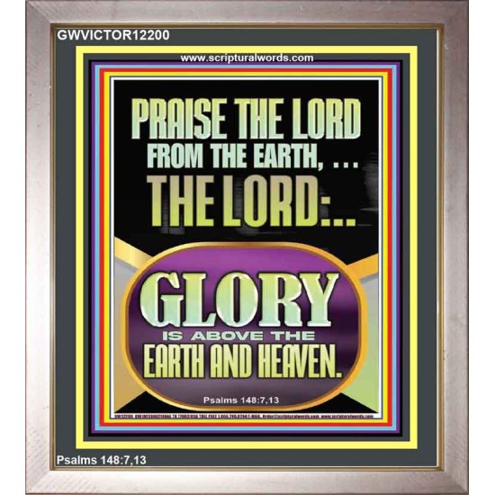 PRAISE THE LORD FROM THE EARTH  Contemporary Christian Paintings Portrait  GWVICTOR12200  