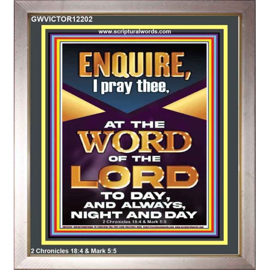 MEDITATE THE WORD OF THE LORD DAY AND NIGHT  Contemporary Christian Wall Art Portrait  GWVICTOR12202  