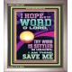 I HOPE IN THY WORD O LORD  Scriptural Portrait Portrait  GWVICTOR12207  