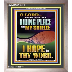 THOU ART MY HIDING PLACE AND SHIELD  Religious Art Portrait  GWVICTOR12212  "14x16"