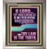 THY LAW IS THE TRUTH O LORD  Religious Wall Art   GWVICTOR12213  "14x16"
