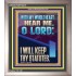 WITH MY WHOLE HEART I WILL KEEP THY STATUTES O LORD   Scriptural Portrait Glass Portrait  GWVICTOR12215  "14x16"