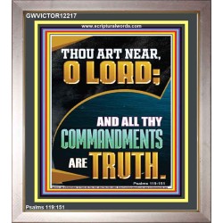 ALL THY COMMANDMENTS ARE TRUTH O LORD  Ultimate Inspirational Wall Art Picture  GWVICTOR12217  