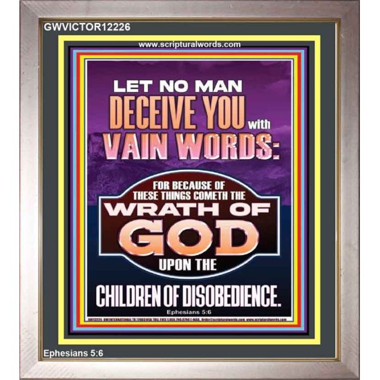 LET NO MAN DECEIVE YOU WITH VAIN WORDS  Church Picture  GWVICTOR12226  