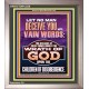LET NO MAN DECEIVE YOU WITH VAIN WORDS  Church Picture  GWVICTOR12226  