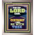 CERTAINLY I WILL BE WITH THEE DECLARED THE LORD  Ultimate Power Portrait  GWVICTOR12232  "14x16"