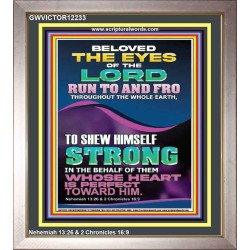 THE EYES OF THE LORD  Righteous Living Christian Portrait  GWVICTOR12233  "14x16"