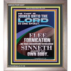 HE THAT IS JOINED UNTO THE LORD IS ONE SPIRIT  Scripture Art  GWVICTOR12237  "14x16"