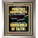 PRACTICE HOSPITALITY TO ONE ANOTHER  Contemporary Christian Wall Art Portrait  GWVICTOR12254  