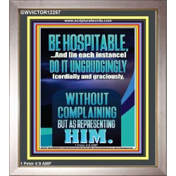 BE HOSPITABLE DO IT UNGRUDGINGLY  Sciptural Décor  GWVICTOR12257  