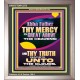 ABBA FATHER THY MERCY IS GREAT ABOVE THE HEAVENS  Scripture Art  GWVICTOR12272  