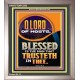 BLESSED IS THE MAN THAT TRUSTETH IN THEE  Scripture Art Prints Portrait  GWVICTOR12282  