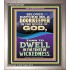 RATHER BE A DOORKEEPER IN THE HOUSE OF GOD THAN IN THE TENTS OF WICKEDNESS  Scripture Wall Art  GWVICTOR12283  "14x16"