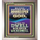 RATHER BE A DOORKEEPER IN THE HOUSE OF GOD THAN IN THE TENTS OF WICKEDNESS  Scripture Wall Art  GWVICTOR12283  