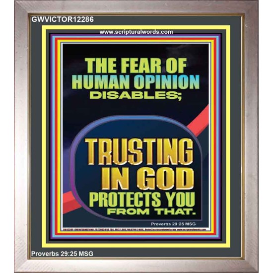 TRUSTING IN GOD PROTECTS YOU  Scriptural Décor  GWVICTOR12286  