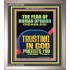 TRUSTING IN GOD PROTECTS YOU  Scriptural Décor  GWVICTOR12286  "14x16"